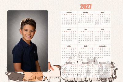 Calendrier 2027 H - Chat