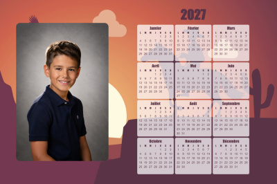 Calendrier 2027 H - Cowboy