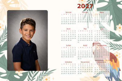 Calendrier 2027 H - Jungle
