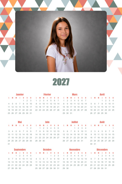 Calendrier 2027 V - Triangles