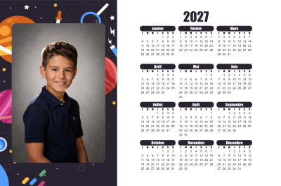 Calendrier 2027 H - Espace