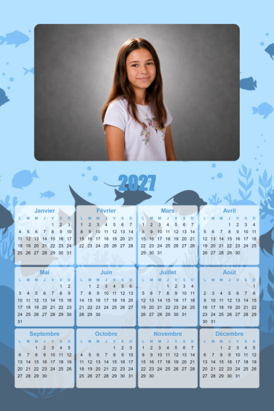 Calendrier 2027 V - Poissons