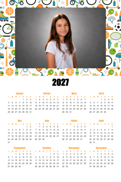 Calendrier 2027 V - Sport