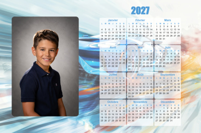 Calendrier 2027 H - Voiture
