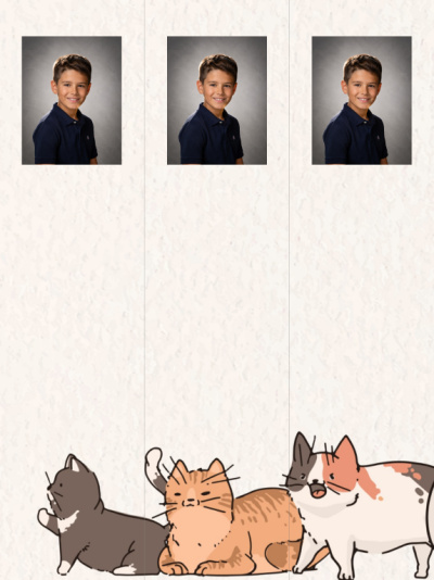 Planche 3 marque-pages - Chat