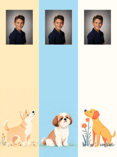 Planche 3 marque-pages - Chien