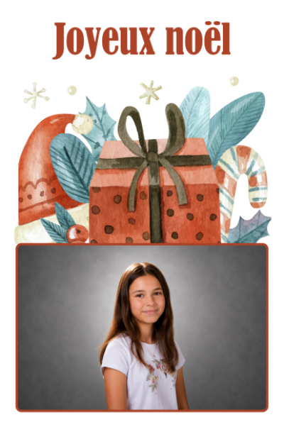 Carte de vœux - Cadeau de Noël (photo paysage)
