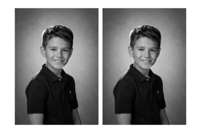 Planche 20x30 - 2 photos 13x18 n&b