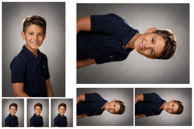 Planche 20x30 - 1 photo 10x15, 1 photo 18x13, 2 photos 9x6, 3 photos 3,5x4,5